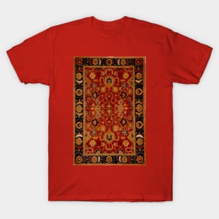 17th Century Safavid Persian Carpet Pattern T-Shirt